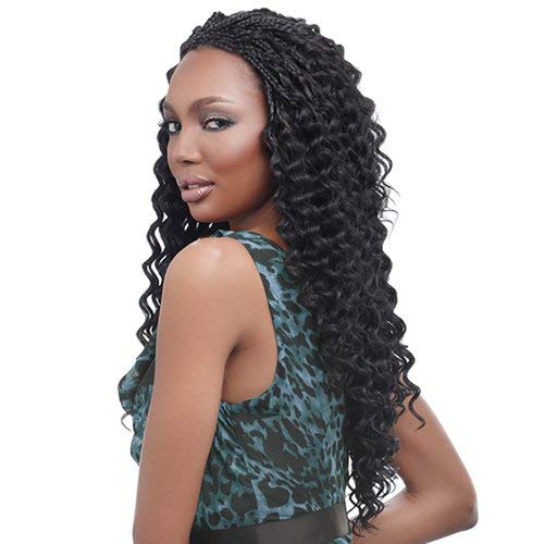 Harlem125 Synthetic Hair Braids Kima Braid Ripple Deep 20 4Pack 1B